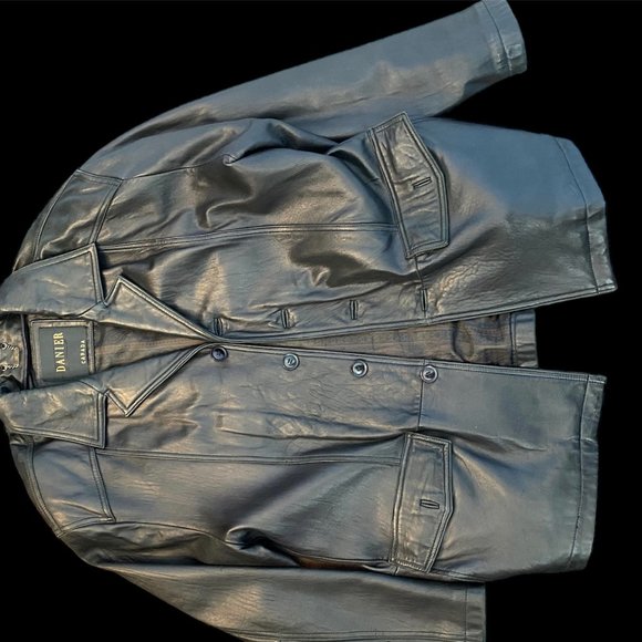 Vintage Danier Leather Jacket Coat - Picture 3 of 5